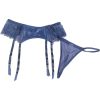 3XL BRAGUITAS LIGUERO DE CINTURA ALTA ELÁSTICA SEXY DE ENCAJE AZUL - Image 4