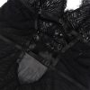 4XL-5XL PICARDÍAS DE ENCAJE CEÑIDO CON TIRANTES AJUSTABLES EN NEGRO - Image 7