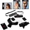 CARAMEL NUIT - SET DE CORSET CON TANGA A JUEGO + ESPOSAS Y COLLAR + ANTIFAZ + LIGA + TANGA FANTASY LOVE - Image 3