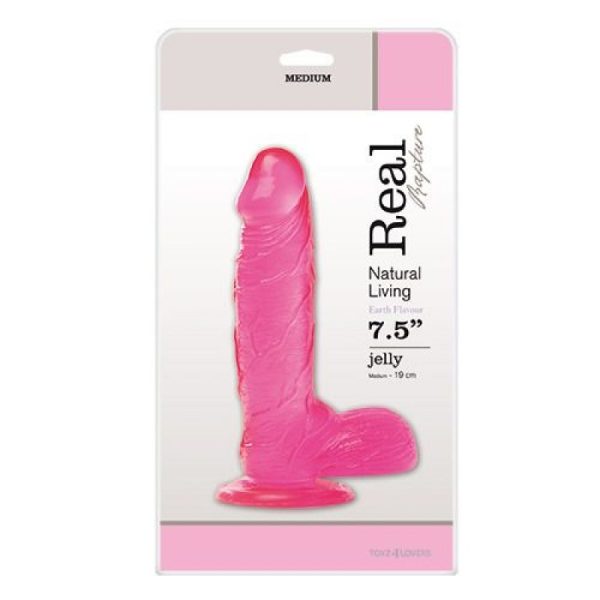 DILDO REAL RAPTURE EARTH FLAVOUR 7.5'' ROSA - Image 2