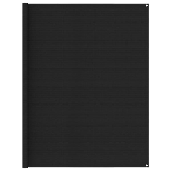 Tapete de campismo para tenda 250x450 cm preto
