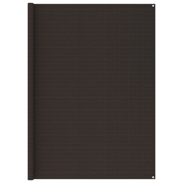 Tapete de campismo para tenda 250x250 cm castanho