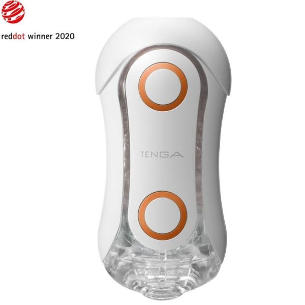 TENGA FLIP ORB FORTE MASTURBADOR BRANCO E ORANGE CRASH - Image 3