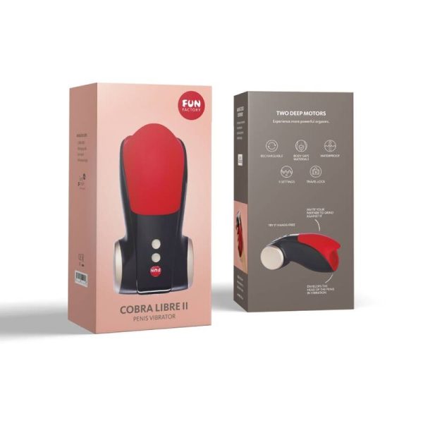 FUN FACTORY - COBRA LIBRE II HEAD OF PENIS STIMULATOR BLACK RED - Image 6