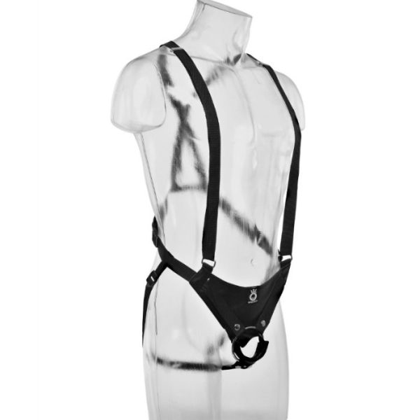 SISTEMA DE SUSPENSÃO KING COCK DE 28 CM HOLLOW STRAP-ON - CARNE - Image 5