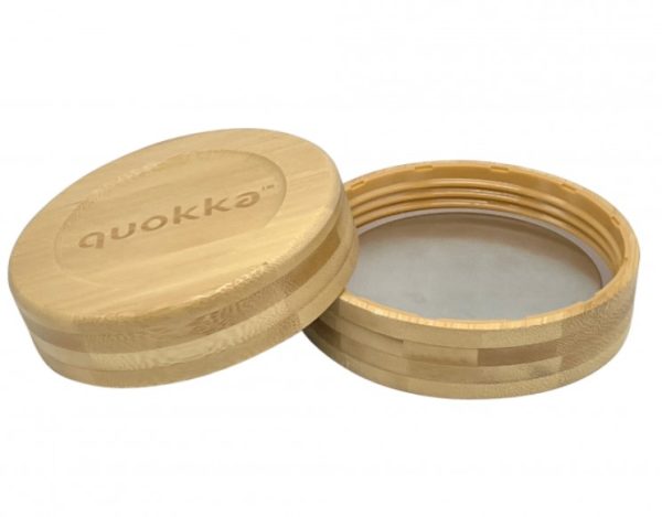 RECIPIENTE DE COMIDA QUOKKA CRISTAL 820ML CON FUNDA DELI SPRING - Image 2