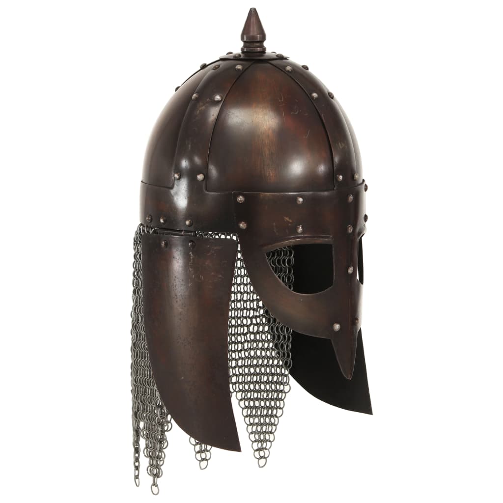 Capacete soldado Viking réplica LARP aço cobre