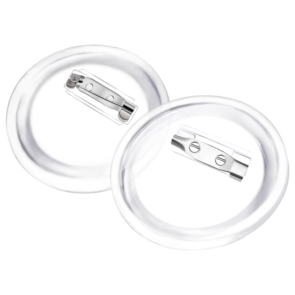 Kit de crachás com alfinetes 100 conjuntos 44 mm acrílico - Image 2