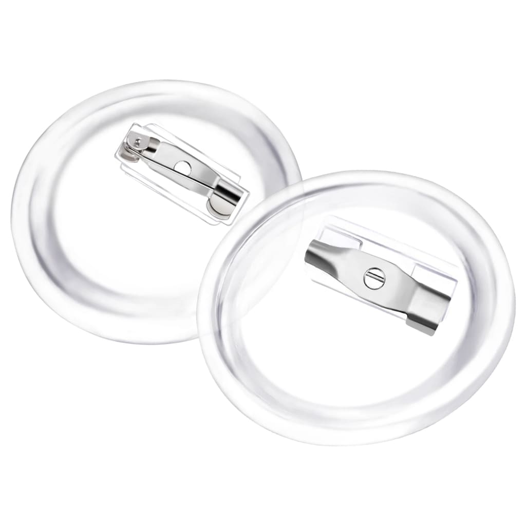 Kit de crachás com alfinetes 100 conjuntos 25 mm acrílico - Image 2