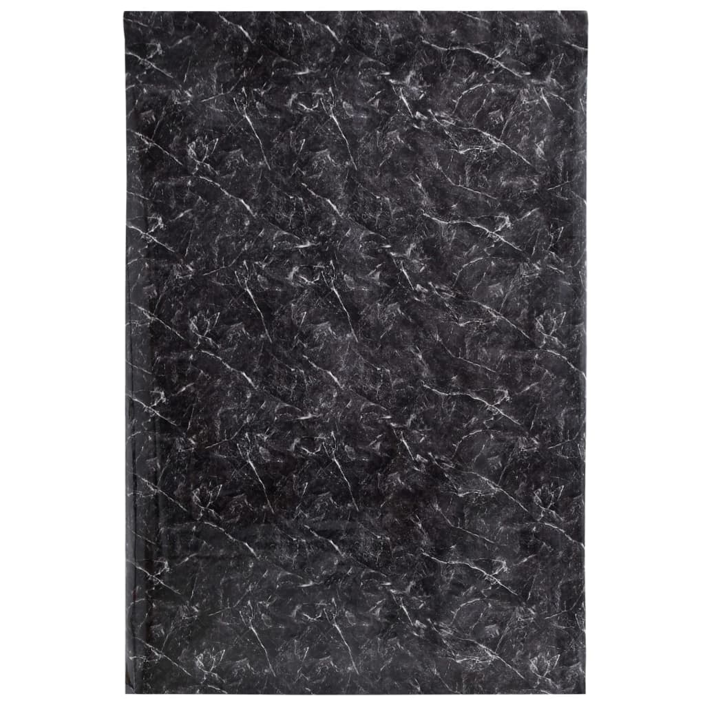 Autocolantes para móveis 90x500 cm PVC preto mármore - Image 2