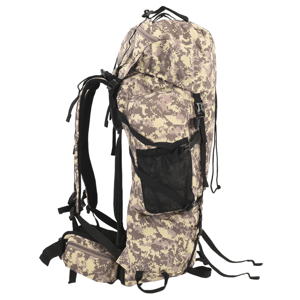 Mochila para caminhadas 100 L tecido oxford camuflagem castanha - Image 2