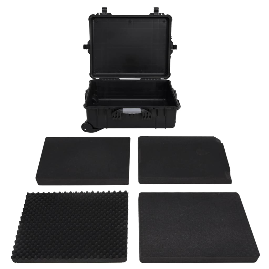 Mala de viagem com rodas 63x50x23 cm PP preto - Image 2