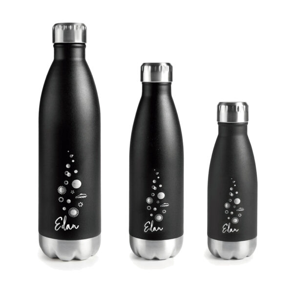 GARRAFA TERMO LACOR 62536 0,26L DOB.PAR.INOX PRETO