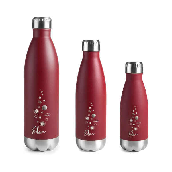 GARRAFA TERMO LACOR 62546 0,26L DOB.PAR.INOX VERMELHO