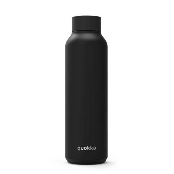 BOTELLA TERMO QUOKKA 630ML ACERO INOX SOLID NEGRO