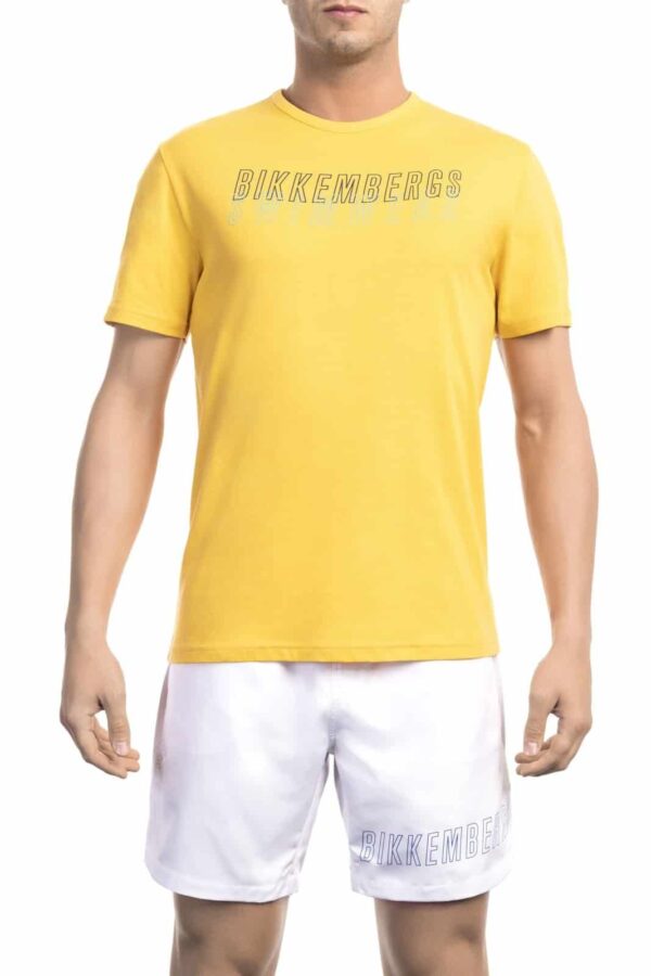 T-Shirt Bikkembergs Beachwear BKK1MTS01_YELLOW