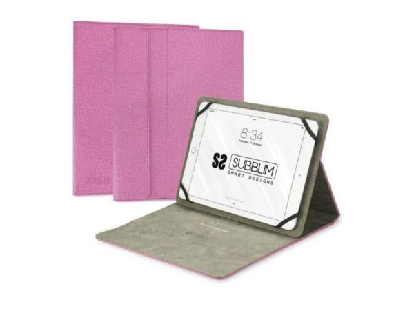 CAPA PARA TABLET CLEVER STAND 10.1'' ROSA SUBBLIM