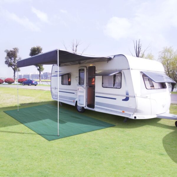 Tapete de campismo para tenda 250x500 cm verde vidaXL