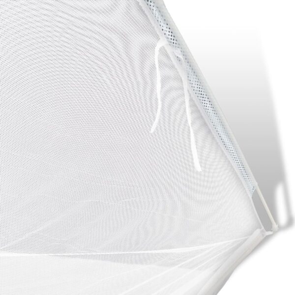 Tenda de campismo 200x150x145 cm fibra de vidro branco - Image 3