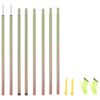 Poste para para-sol estilo vela 2 pcs 200 cm aço galvanizado