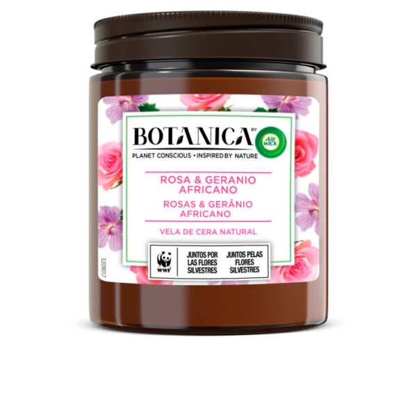 BOTANICA CANDLE rosa e gerânio 205 gr