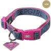 COLEIRA DE CÃO S/M SUPERMAN ROSA