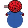 PELUCHE CÃO BOLA HOMEM-ARANHA VERMELHO - Image 2