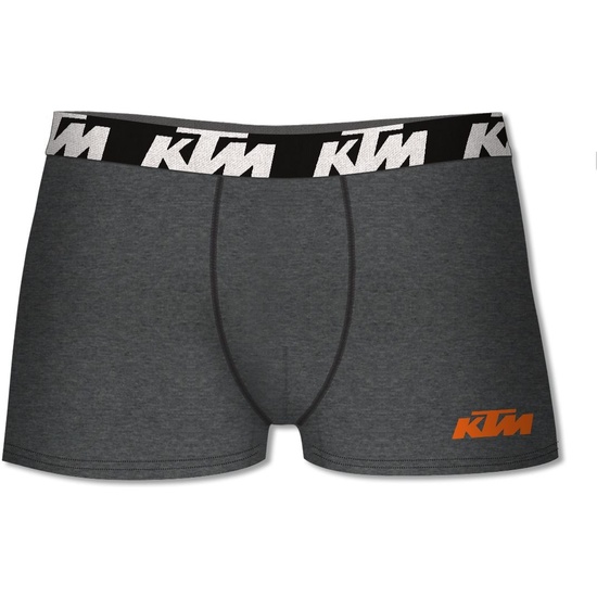 CONJUNTO DE 2 CUECAS BOXER KTM PRETAS E CINZA ESCURA - Image 3