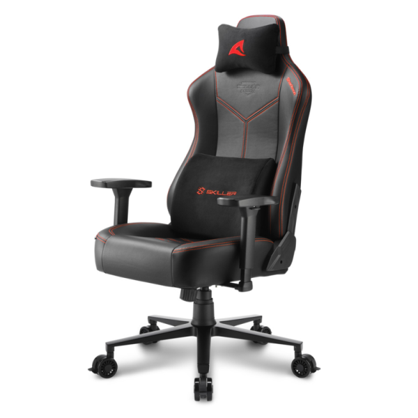Cadeira Gaming SHARKOON SKILLER SGS30 PRETO VERMELHO 165º
