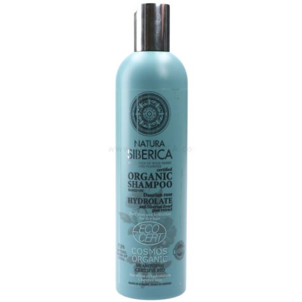 Natura Siberica Shampoo Orgânico para Nutrição e Hidratação de Cabelos Secos 400ml