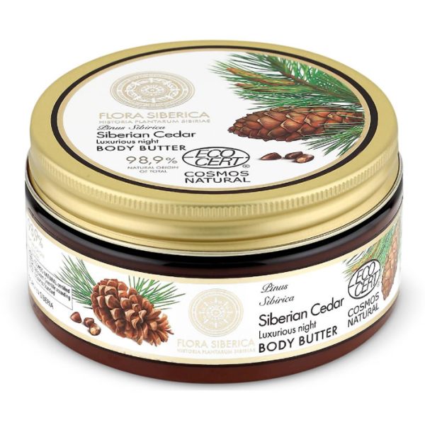 Natura Siberica Manteiga Corporal Noturna de Cedro Siberiano 300ml