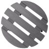 Suportes com rodas para vasos 2 pcs Ø30x7,5 cm WPC cinzento - Image 3