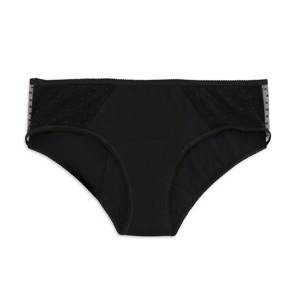 Cueca menstrual KIWITAS CLASSIC PLUMETI preta #M 1u