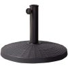 BASE PARASOL POLIRESINA 10 KG CINZA TUBO D38/48 44,5X33CM
