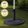 BASE PARASOL POLIRESINA 14 KG CINZA TUBO D38/48 49X32CM - Image 2