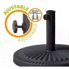 BASE PARASOL POLIRESINA 14 KG CINZA TUBO D38/48 49X32CM - Image 3