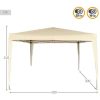 TENDA DOBRÁVEL AKTIVE CREME POLIÉSTER 300X300X240 CM - Image 2