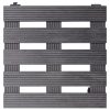 Suportes com rodas para vasos 2 pcs 30x30x7,5 cm WPC cinzento - Image 3