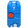 Tanque de água com rodas para campismo 40 L azul - Image 2