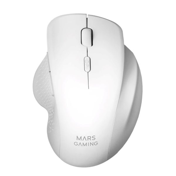 Rato Gaming Mars mmwergo óptico sem fio sem fio 6 botões 3200 dpi branco