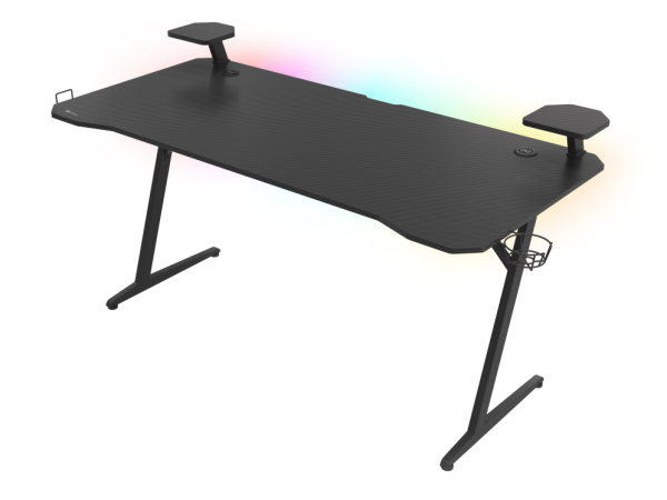 MESA GAMING GENESIS HOLM 510 RGB NEGRO CARBONO 160X75 CM