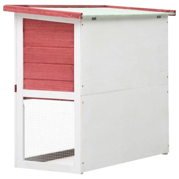 Coelheira de exterior 1 porta madeira vermelho - Image 5
