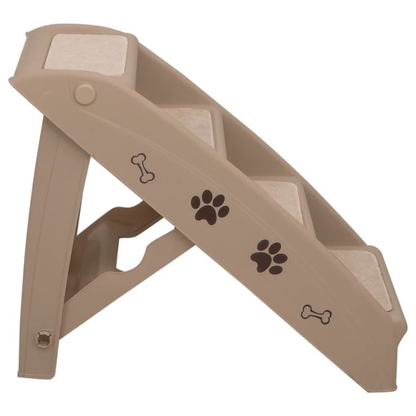 Escadas para cães dobráveis 62x40x49,5 cm castanho - Image 4