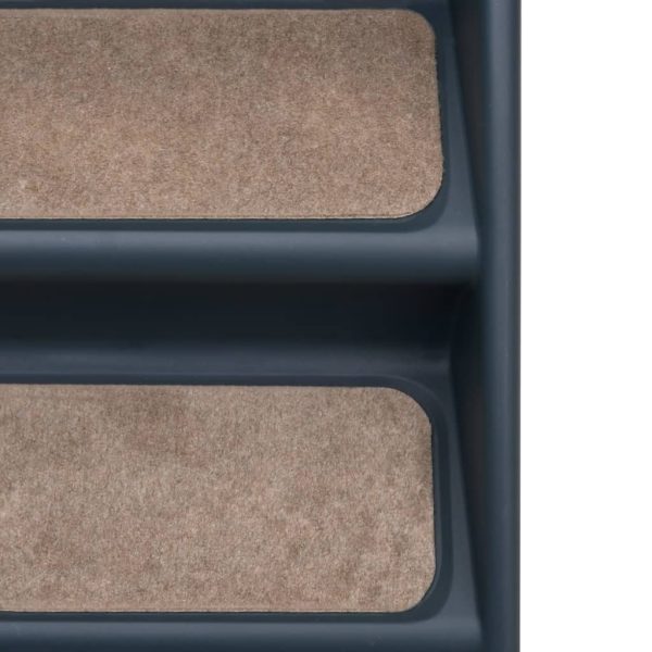 Escada para cães dobrável com 4 degraus cinzento-escuro - Image 7