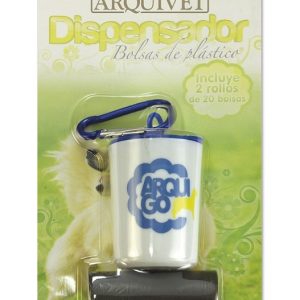 DISPENSADOR DE BOLSAS DE PLASTICO + 2 BOLSAS
