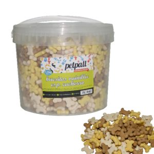 PETPALL HUESITOS VAINILLA CACHORRO (CUBO 1,5 KG)