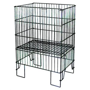 DUVO CESTA METALICA NEGRA 55 x 41 x 80 CM