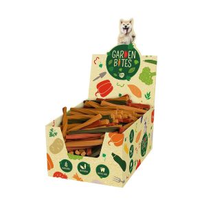 DUVO GARDEN BITES VEGGIE DENTAL TWISTERS (CAJA T-S 13 CM 15 GR ( 270 UNI ))