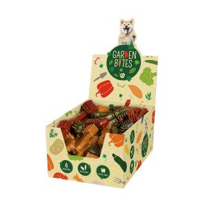 DUVO GARDEN BITES VEGGIE TOBY TOOTHBRUSH (CAJA T-L 10 CM 50 GR ( 72 UNI ))