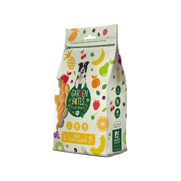 DUVO GARDEN BITES FRUITY DENTAL SWIRLS (BLISTER T-L 16 CM 270 GR ( 15 UNI ))